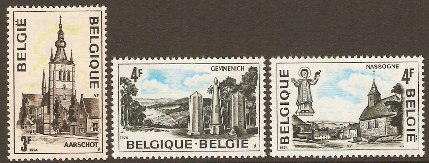 Belgium 1974 Tourism Set. SG2368-SG2370.