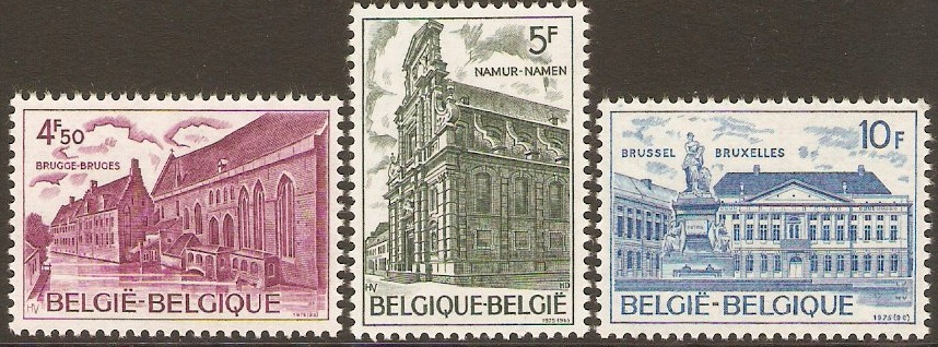 Belgium 1975 Architectural Heritage Set. SG2391-SG2393.