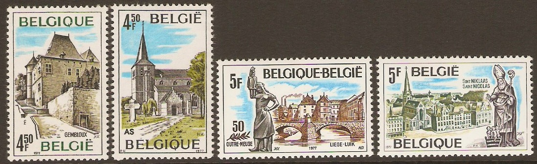 Belgium 1977 Tourism Set. SG2508-SG2511.