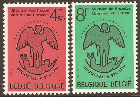 Belgium 1979 Brussels Millenary Set. SG2552-SG2553.