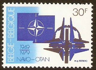 Belgium 1979 NATO Anniversary Stamp. SG2554.
