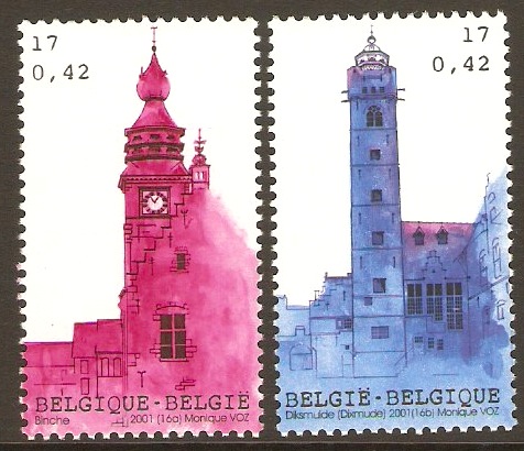 Belgium 2001 Tourism Set. SG3647-SG3648.