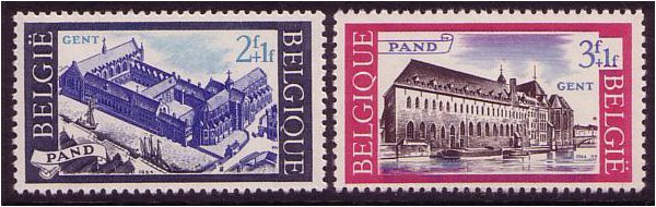 Belgium 1964 Pand Abbey Set. SG1905-SG1906.