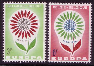 Belgium 1964 Europa Set. SG1901-SG1902.