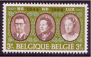 Belgium 1964 "BENELUX" Anniversary Stamp. SG1907.