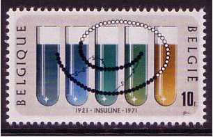 Belgium 1971 Insulin Stamp. SG2236.
