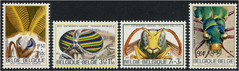 Belgium 1971 Belgium Solidarity Set. SG2252-SG2255.
