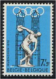 Belgium 1971 Olympics Games Stamp. SG2231.