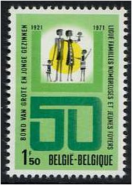 Belgium 1971 Belgian Families Stamp. SG2239.