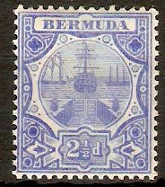 Bermuda 1906 2d Blue. SG41.