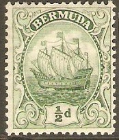 Bermuda 1910 d Green. SG45.
