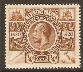 Bermuda 1921 d Brown. SG74.