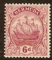 Bermuda 1922 6d Purple. SG86.
