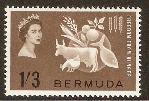 Bermuda 1963 1s.3d Freedom from Hunger Stamp. SG180.