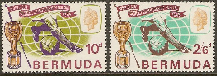 Bermuda 1966 World Cup Football set. SG193-SG194.