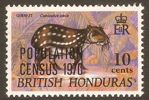 British Honduras 1970 10c Population Census series. SG284