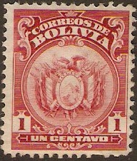 Bolivia 1919 1c Lake. SG149.