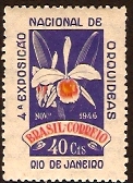 Brazil 1946 Orchids Stamp. SG735.