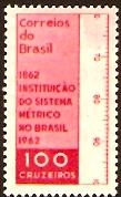Brazil 1962 Metric System Stamp. SG1062.