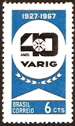 Brazil 1967 Airline Stamp. SG1171.