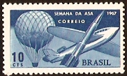 Brazil 1967 Aviation Week Stamp. SG1190.