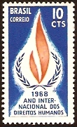 Brazil 1968 Human Rights Stamp. SG1209.