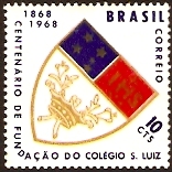 Brazil 1968 St. Luiz College Stamp. SG1211.