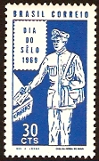 Brazil 1969 Stamp Day Stamp. SG1264.