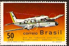 Brazil 1969 Aeronautical Stamp. SG1276.