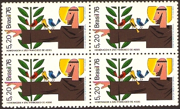 Brazil 1976 St. Francis Stamp. SG1630.