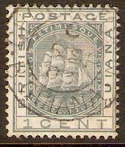 British Guiana 1876 1c Slate. SG126.