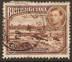 British Guiana 1938 60c. Red-Brown. SG315.