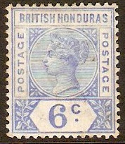 British Honduras 1891 6c Ultramarine. SG56.