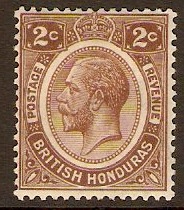 British Honduras 1922 2c Brown. SG127.
