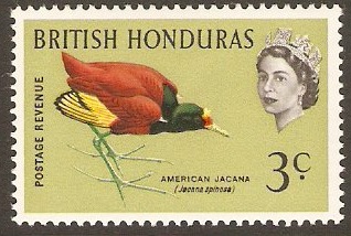 British Honduras 3c 1962 Bird series . SG204.