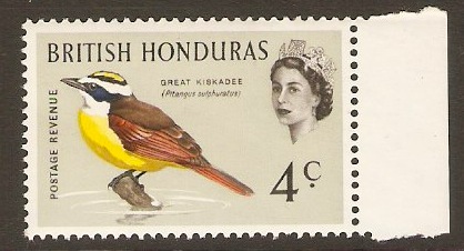 British Honduras 4c 1962 Bird series . SG205.
