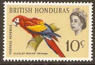 British Honduras 10c 1962 Bird series . SG207.
