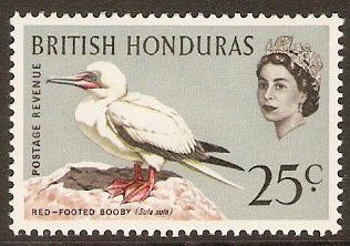 British Honduras 25c 1962 Bird series . SG209.