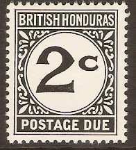 British Honduras 1965 2c Black Postage Due. SGD4.