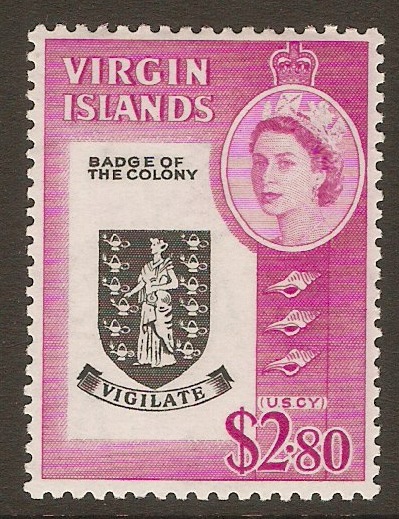 British Virgin Islands 1964 $2.80 Black and bright purple. SG192