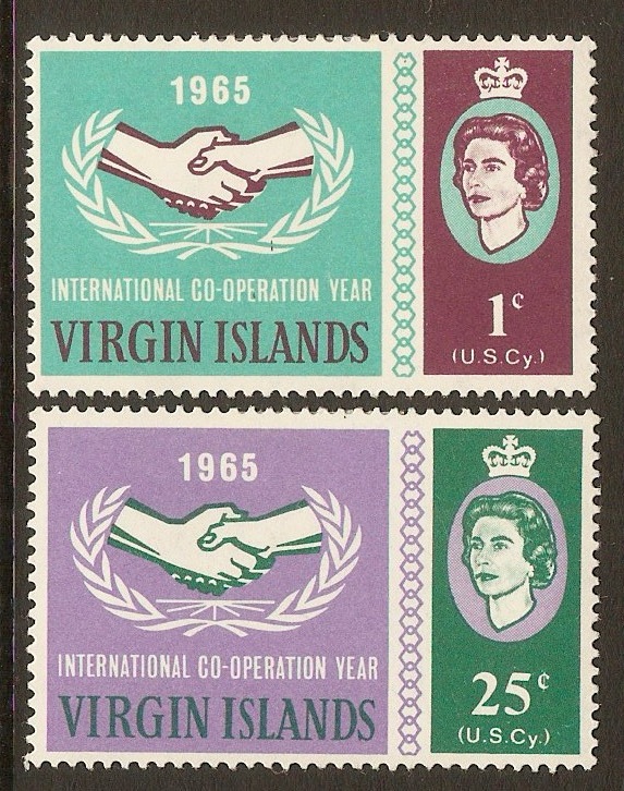 British Virgin Islands 1965 Int. Cooperation Year. SG195-SG196.