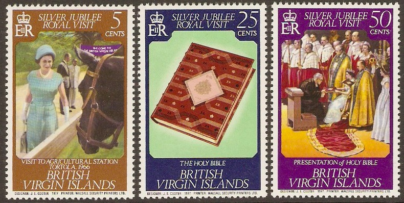 British Virgin Islands 1977 Royal Visit Set. SG371-SG372.