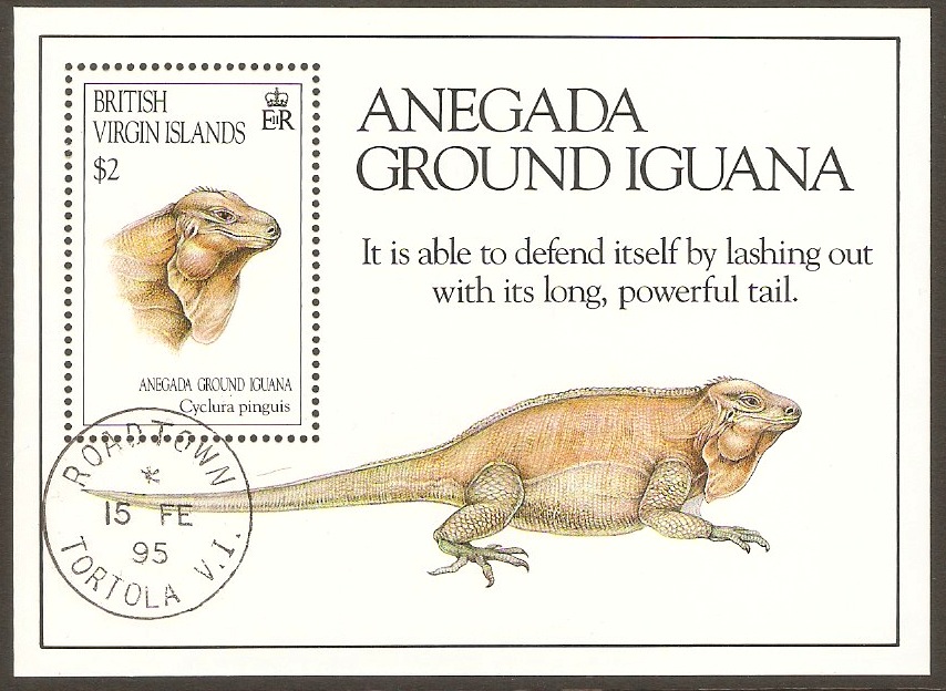 British Virgin Islands 1994 Endangered Species Sheet. MS867.