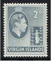 British Virgin Islands 1938 2d Grey. SG113.
