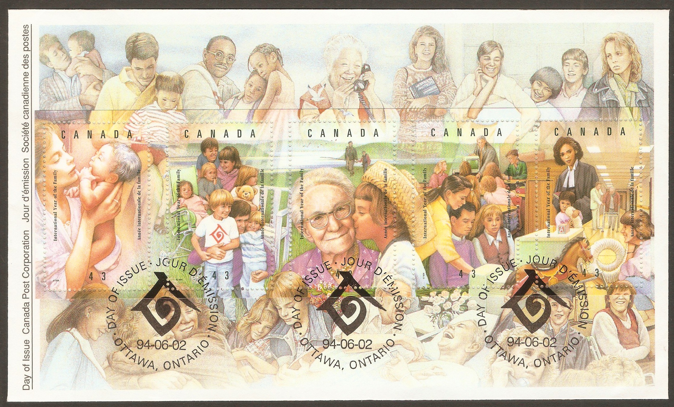 Canada 1994 Year of the Family FDC.