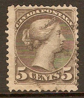 Canada 1889 5c Brownish grey. SG106.