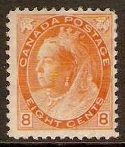 Canada 1898 8c brownish orange. SG162.
