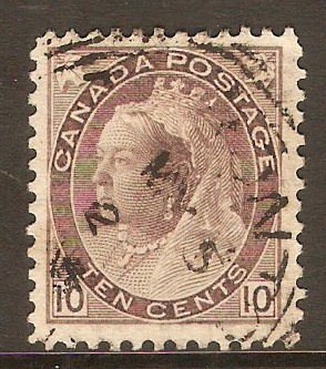 Canada 1898 10c Pale brownish purple. SG163.