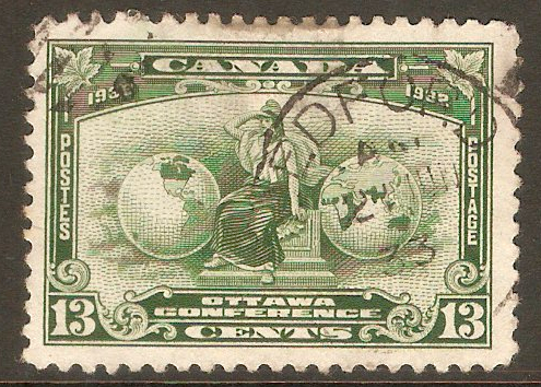 Canada 1932 13c Green. SG317.