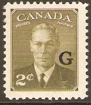 Canada 1950 2c Olive-green. SGO180.